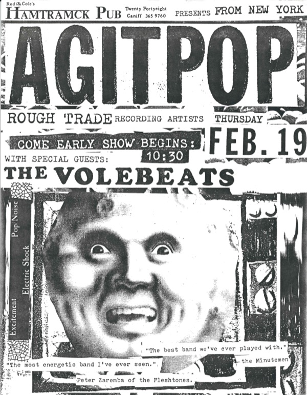 Vintage punk flyer