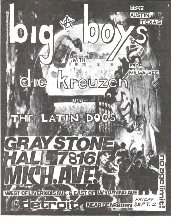 Vintage punk flyer